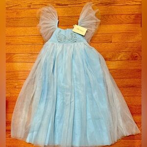 🌸NWT-Gorgeous Trish Scully Girl’s Blue Tulle Dress Sz 8